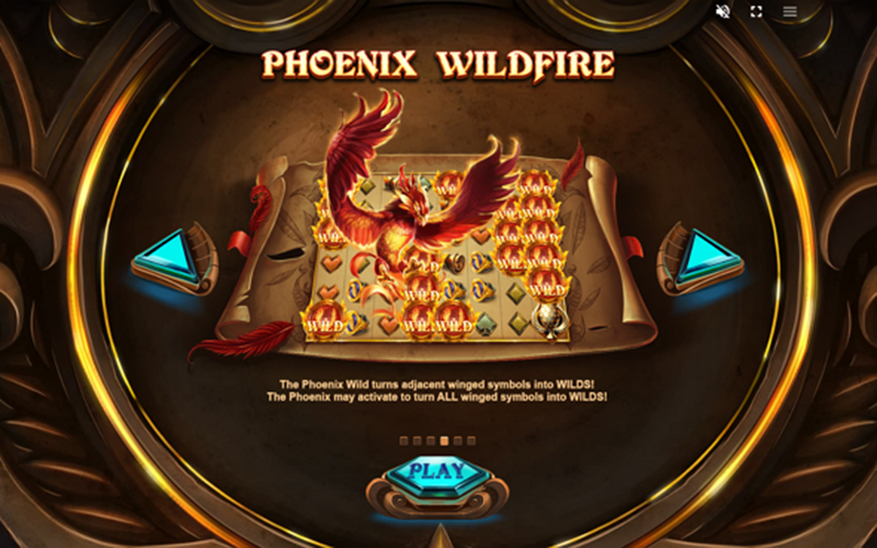 Phượng hoàng tái sinh trong Phoenix Fire Power Reels